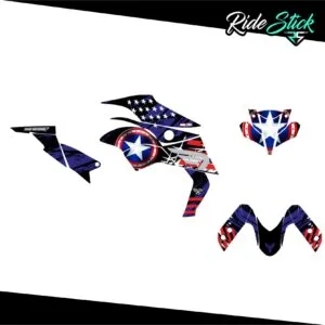 kit dÉco captain america yamaha mt125