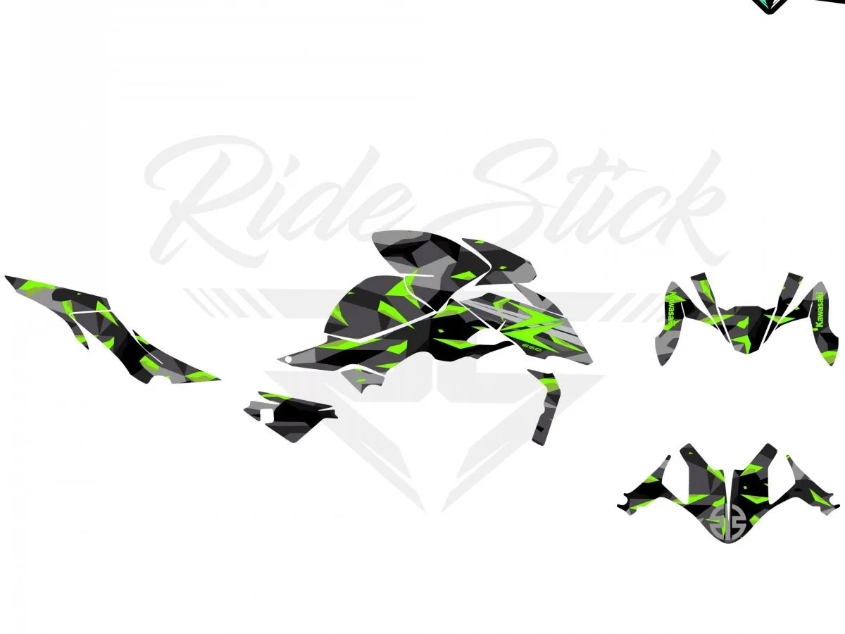 Kit déco camo V2 Kawasaki Z650